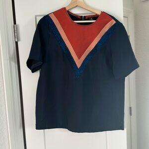 Scotch and soda boxy structured crew